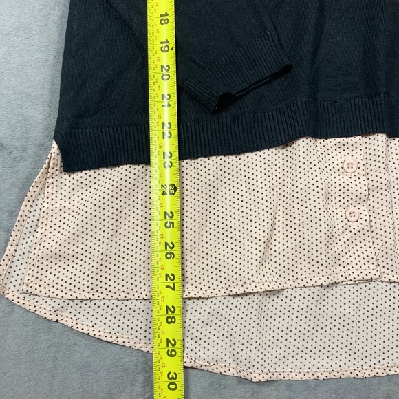 New Adrianna Papell women's sweater with built in shirt size L - Picture 6 of 7